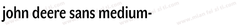 john deere sans medium字体转换